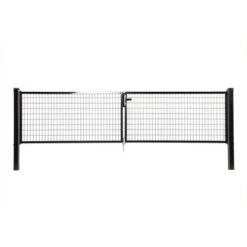 Dubbele Poort Napoli Ral 9005 Zwart 170x400 Cm