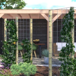 Gaas Startpakket Tuinhek Grenen 180x75cm  -Makitar Winkel 123 1029