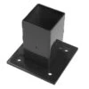 Voet Voor Vierkante Paal Zwart 6x6 Cm -Makitar Winkel 123 1197