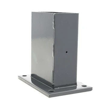 Voet Voor Rechthoekige Paal Antraciet 60/120 Mm 3 Voet Voor Rechthoekige Paal Antraciet 60/120 Mm