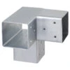 Paalverbinder Voor Pergola Hoekstuk 3-kants 7x7 Cm Gegalvaniseerd -Makitar Winkel 123 1204