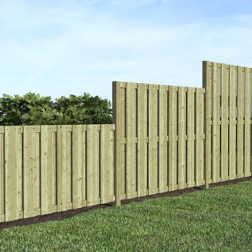 Tuinscherm Grenen Recht 140x180cm 4 Tuinscherm Grenen Recht 140x180cm - Afbeelding 2