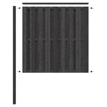 Schutting Volgpakket Tuinscherm Royal Antraciet Ca. 1,9 Meter Lang 6 Schutting Volgpakket Tuinscherm Royal Antraciet Ca. 1,9 Meter Lang - Afbeelding 4