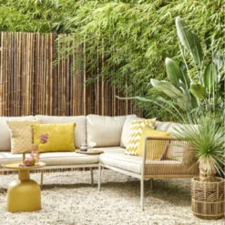 Bamboe Schutting Zwart Ca. 180x180 Cm -Makitar Winkel 123 1304