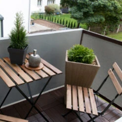 Balkonscherm Doek Grijs 90x500cm -Makitar Winkel 123 1359