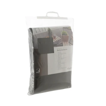 Balkonscherm Doek Polyester Grijs 90x500cm 3 Balkonscherm Doek Polyester Grijs 90x500cm