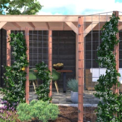 Gaas Startpakket Tuinhek Hardhout 180x75cm  -Makitar Winkel 123 1446