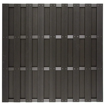Schutting HKC Antraciet Kunststof Ca. 180x180 Cm 4 Schutting HKC Antraciet Kunststof Ca. 180x180 Cm - Afbeelding 2