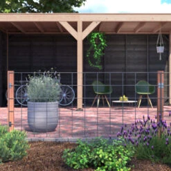 Gaas Startpakket Tuinhek Hardhout 75x180cm liggend 14 Gaas Startpakket Tuinhek Hardhout 75x180cm liggend -Makitar Winkel 123 1626