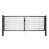 Dubbele Poort Roma/Milano Zwart 2x 100x200 Cm -Makitar Winkel 123 1783