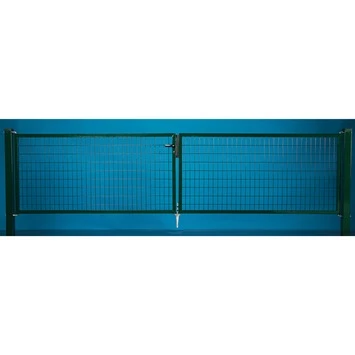 Dubbele Poort Napoli Ral 6005 Groen 170x400 Cm 4 Dubbele Poort Napoli Ral 6005 Groen 170x400 Cm - Afbeelding 2