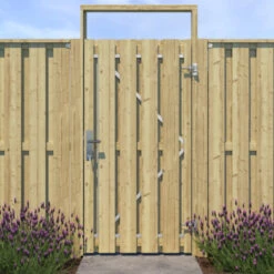 Poortpakket Grenen Hout Op Metalen Frame 17 Poortpakket Grenen Hout Op Metalen Frame -Makitar Winkel 123 1915