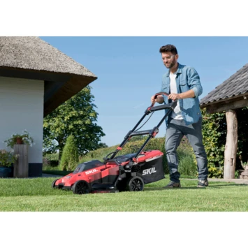 SKIL 20V Grasmaaier 0140BA Brushless 43cm + 2 Accu's 4,0Ah + Snellader 5 SKIL 20V Grasmaaier 0140BA Brushless 43cm + 2 Accu's 4,0Ah + Snellader - Afbeelding 3