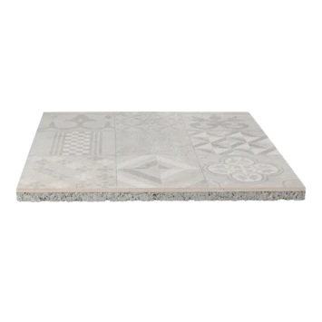 Keramische Terrastegel Kerastrada Cerajoy Mozaiek Grijs 60x60x3 Cm 4 Keramische Terrastegel Kerastrada Cerajoy Mozaiek Grijs 60x60x3 Cm - Afbeelding 2