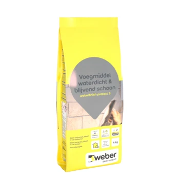 Weber Finish Protect 3 Voegmiddel Wit 4kg 3 Weber Finish Protect 3 Voegmiddel Wit 4kg