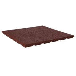 Rubber Tegel Rood 50x50x3 Cm -Makitar Winkel 123 335