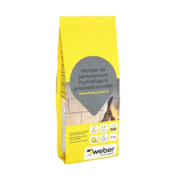 Weber Finish Protect 3 Voegmiddel Grijs 4kg 4 Weber Finish Protect 3 Voegmiddel Grijs 4kg - Afbeelding 2