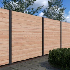 Sleufpaal Tussen Antraciet Ca. 8,8x8,8 Cm, Lengte Ca. 270 Cm -Makitar Winkel 123 3862