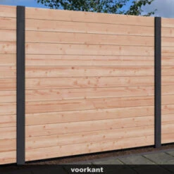 Sleufpaal Tussen Antraciet Ca. 8,8x8,8 Cm, Lengte Ca. 270 Cm -Makitar Winkel 123 3863