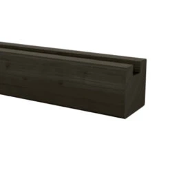 Sleufpaal Eind Antraciet Ca. 8,8x8,8 Cm, Lengte Ca. 270 Cm