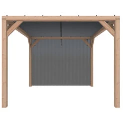 Pergola Silvano Douglas Incl. Schaduwdoek & Zijdoek 324x324 Cm -Makitar Winkel 123 4045