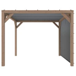 Pergola Silvano Douglas Incl. Schaduwdoek & Zijdoek 324x324 Cm -Makitar Winkel 123 4046