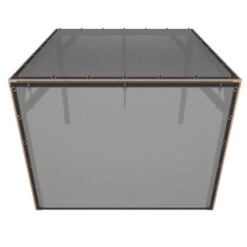 Pergola Silvano Douglas Incl. Schaduwdoek & Zijdoek 324x324 Cm -Makitar Winkel 123 4049