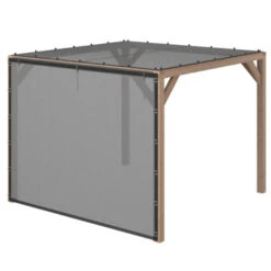 Pergola Silvano Douglas Incl. Schaduwdoek & Zijdoek 324x324 Cm -Makitar Winkel 123 4050