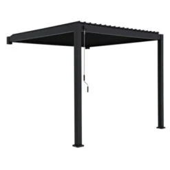 Pergola Classic Zwart 3x3 - 2 Palen 9 Pergola Classic Zwart 3x3 - 2 Palen -Makitar Winkel 123 4104