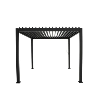 Pergola Deluxe Zwart 3x3m 6 Pergola Deluxe Zwart 3x3m - Afbeelding 4