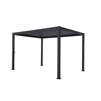 Pergola Deluxe Zwart 3x4m 3 Pergola Deluxe Zwart 3x4m