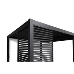 Zijwand Louvre Voor Pergola Classic & Deluxe Zwart 400 Series -Makitar Winkel 123 4182