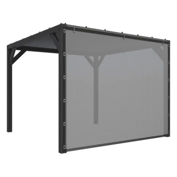 Pergola Silvano Zwart Inclusief Zijdoek 3 Pergola Silvano Zwart Inclusief Zijdoek