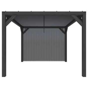 Pergola Silvano Zwart Inclusief Zijdoek 7 Pergola Silvano Zwart Inclusief Zijdoek - Afbeelding 5