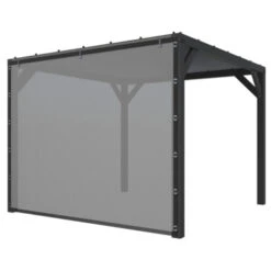 Pergola Silvano Zwart Inclusief Zijdoek 20 Pergola Silvano Zwart Inclusief Zijdoek -Makitar Winkel 123 4204