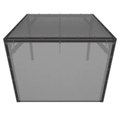 Pergola Silvano Zwart Inclusief Zijdoek 21 Pergola Silvano Zwart Inclusief Zijdoek -Makitar Winkel 123 4205