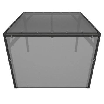 Pergola Silvano Zwart Inclusief Zijdoek 11 Pergola Silvano Zwart Inclusief Zijdoek - Afbeelding 9