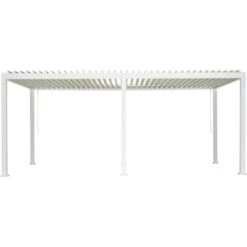 Pergola Deluxe Wit 3x6m 8 Pergola Deluxe Wit 3x6m -Makitar Winkel 123 4210