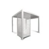 Zijwand Louvre Voor Pergola Classic & Deluxe Wit 400 Series -Makitar Winkel 123 4214