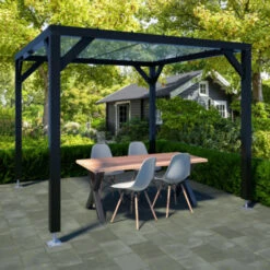 Pergola Silvano Zwart 16 Pergola Silvano Zwart -Makitar Winkel 123 4249