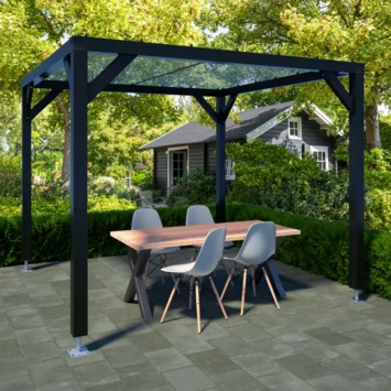 Pergola Silvano Zwart 5 Pergola Silvano Zwart - Afbeelding 3