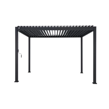 Pergola Deluxe Zwart 3x3,6m 3 Pergola Deluxe Zwart 3x3,6m