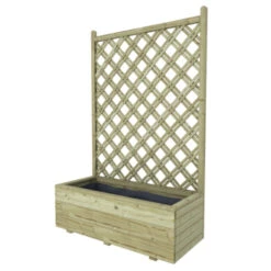 Bloembak Met Dubbele Trellis 90x40 Cm -Makitar Winkel 123 4509