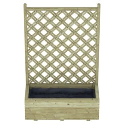Bloembak Met Dubbele Trellis 90x40 Cm -Makitar Winkel 123 4510