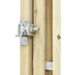 Poort Voor Houtbetonschutting Grenen Linksdraaiend 100cm Breed -Makitar Winkel 123 822