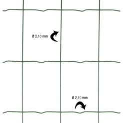 Betafence Pantanet Light Tuingaas 80cm X 25m Groen -Makitar Winkel 123 876