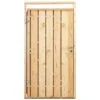 Poort Voor Houtbetonschutting Douglas Linksdraaiend 100cm Breed -Makitar Winkel 123 882